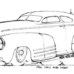 Del Swanson Sketches 46 Chevy
