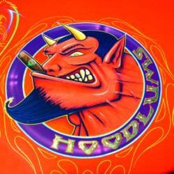 Del Swanson Devil on Rockys Trunk