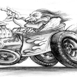 Del Swanson Sketches Hemi Touring