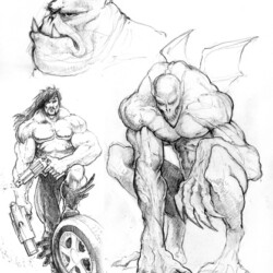 Del Swanson Sketches