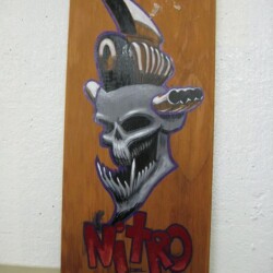 Del Swanson Nitro Skull Motor on Wood